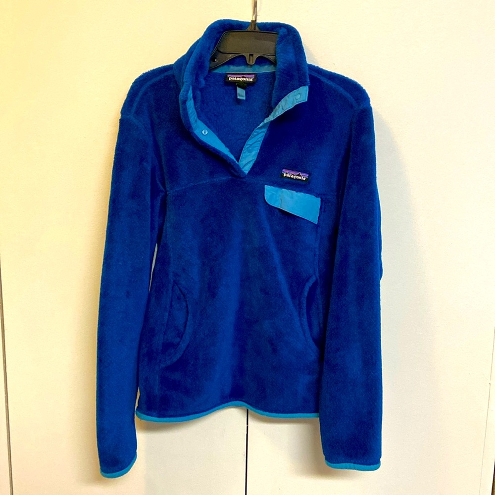 Patagonia Re-Tool Royal Cobalt Blue fleece women’s small ski skiing snowboarding